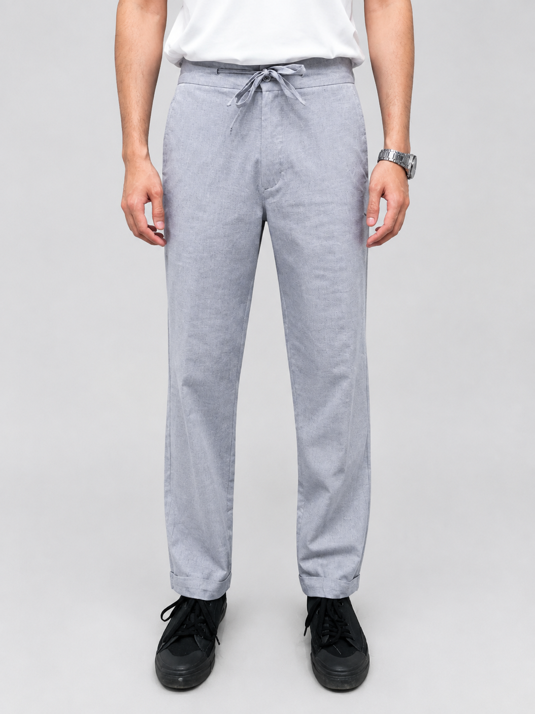 Ash Silver Irish Cotton Trousers