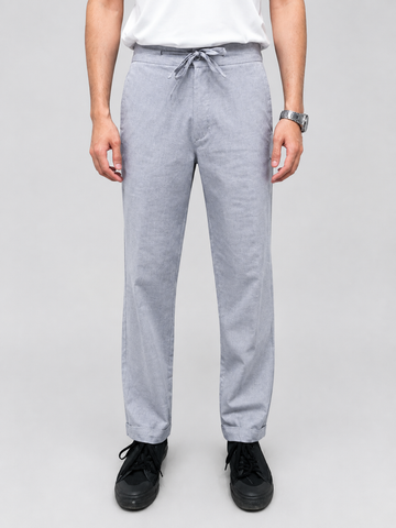 Ash Silver Irish Cotton Trousers