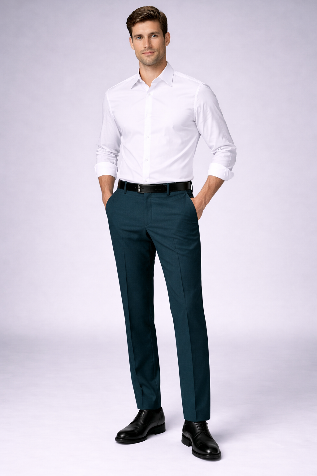 Teal-Blue Active Waist pant
