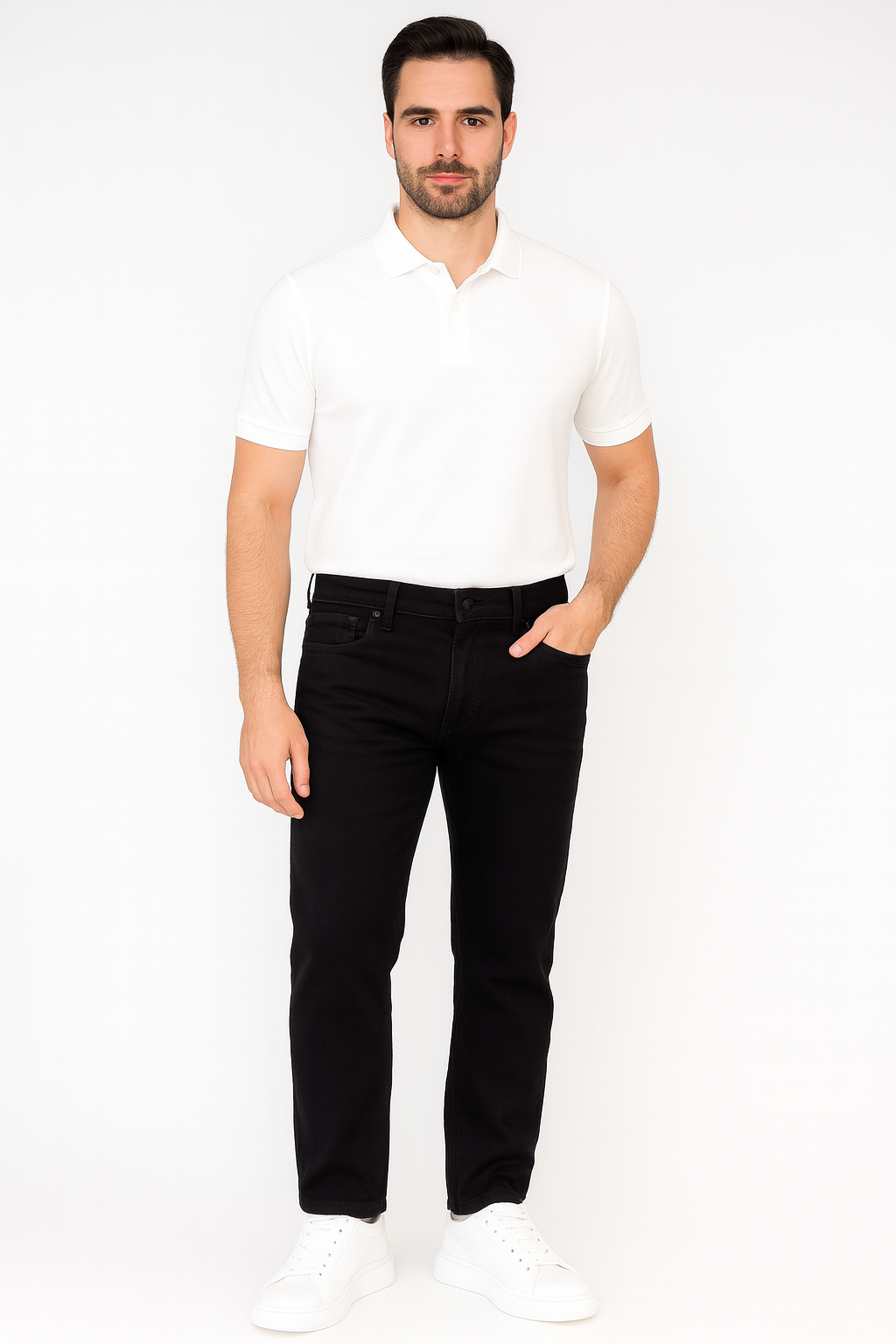 Jet Black Power Stretch Jeans