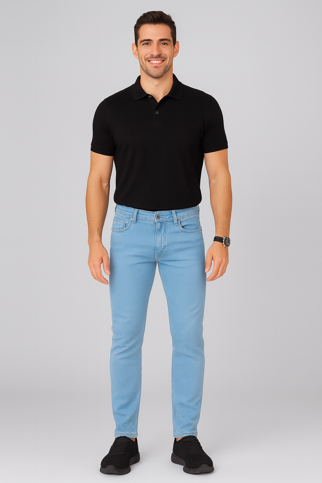 Ice Blue Stretch Jeans