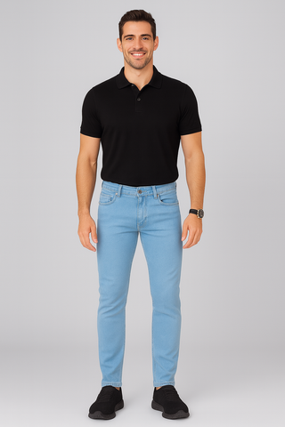 Ice Blue Stretch Jeans
