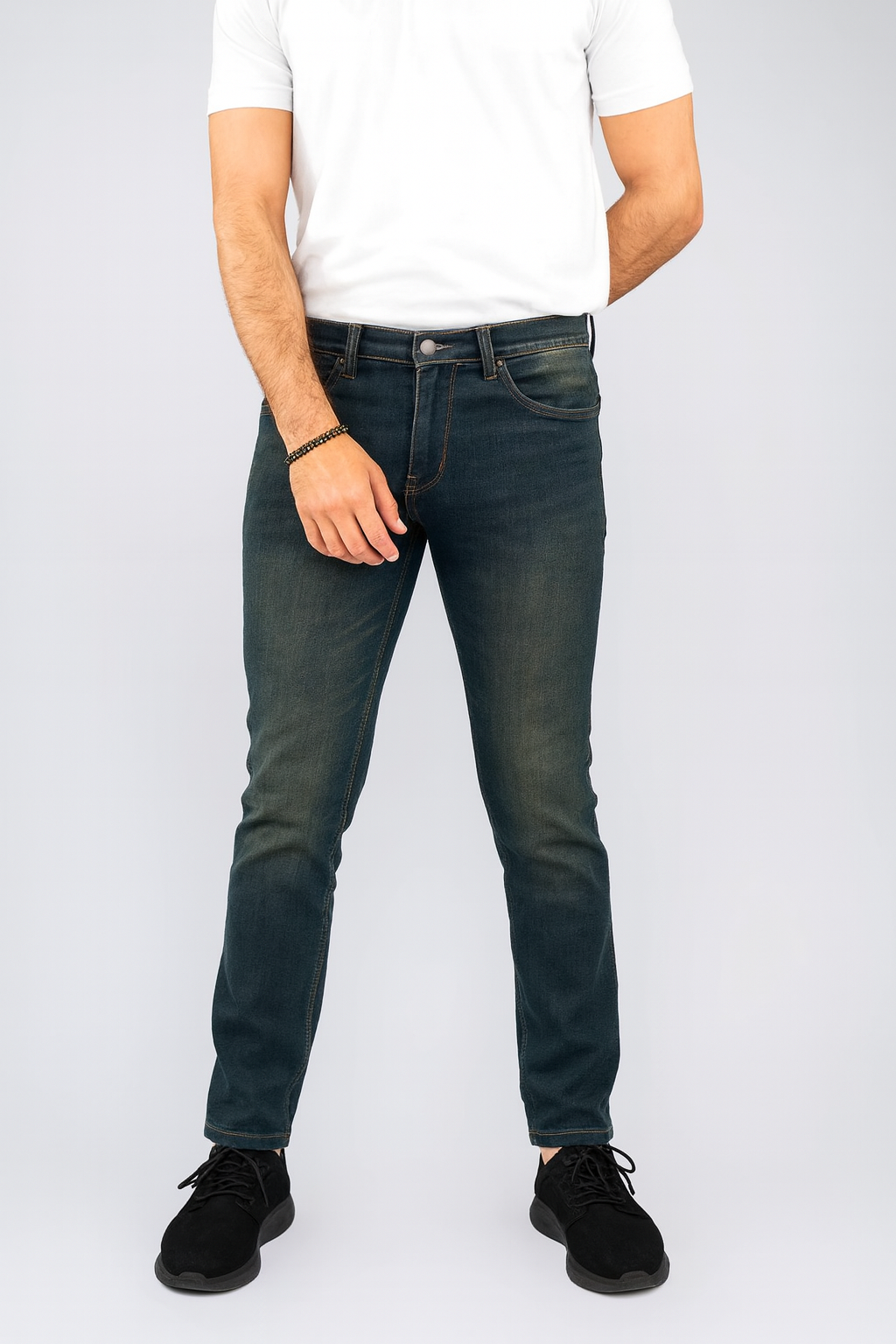 Green Stretch Jeans