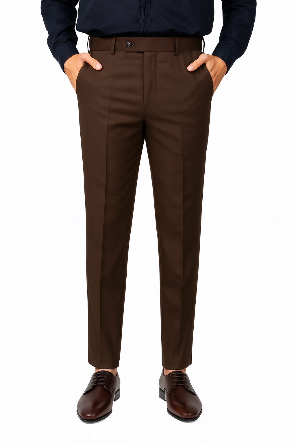 Brown Active Waist Pants