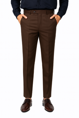 Brown Active Waist Pants