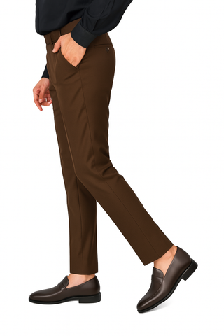 Brown Active Waist Pants