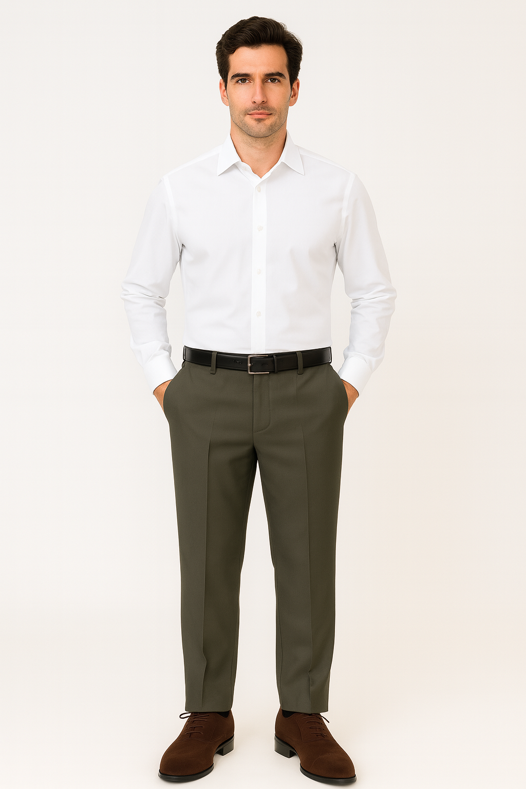 Olive Green Active Waits Pants