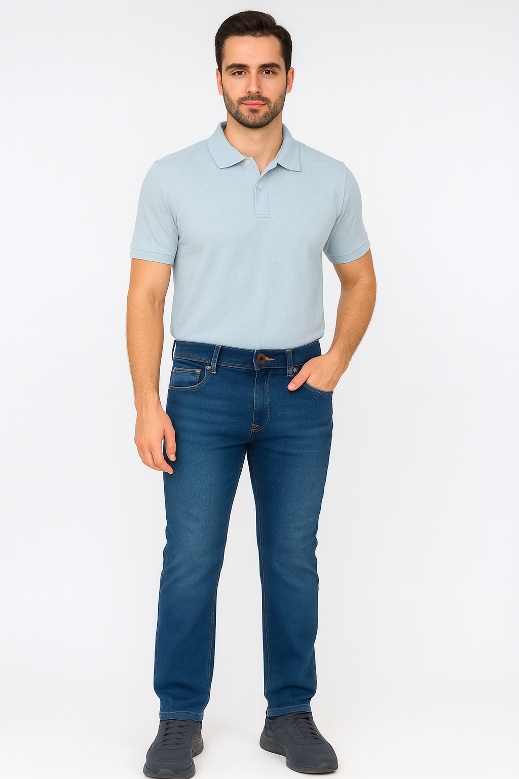 Slate Blue Denim Jeans