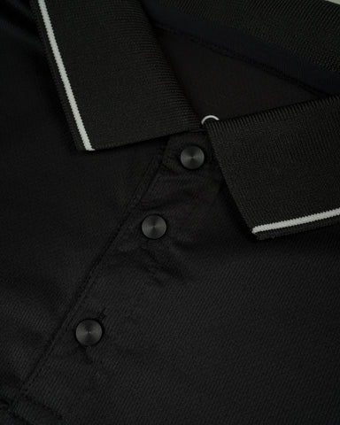 Jet Black Cool Dry Fit Polo T-Shirt