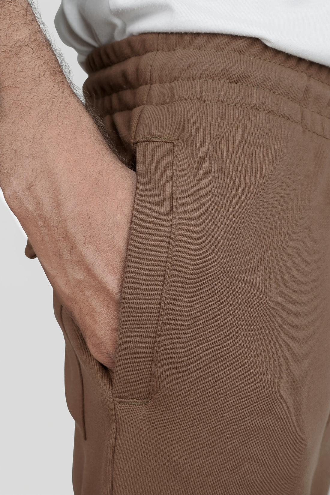 Brown Terry Pocket Trousers