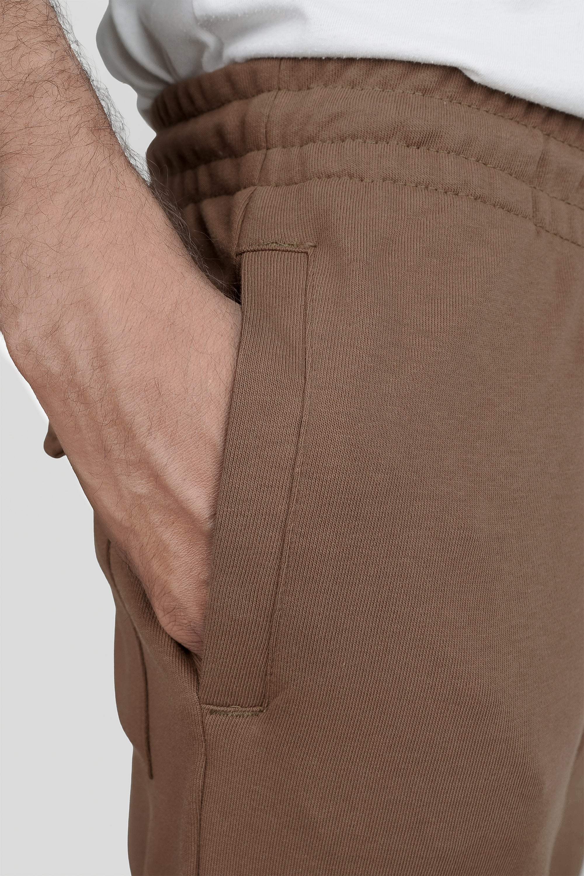 Brown Terry Pocket Trousers