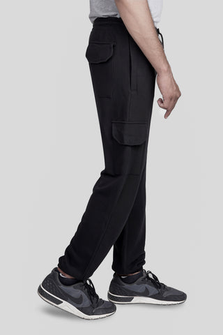 Black Terry Pocket Trousers