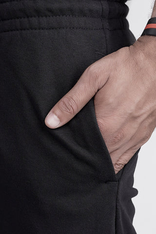 Black Terry Pocket Trousers