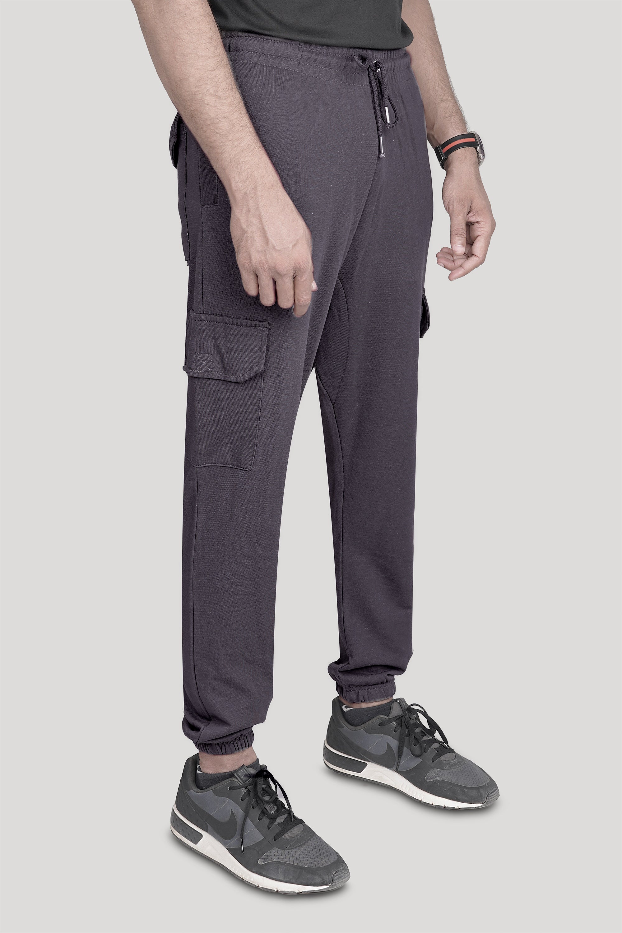Ash Grey Terry Pocket Trousers