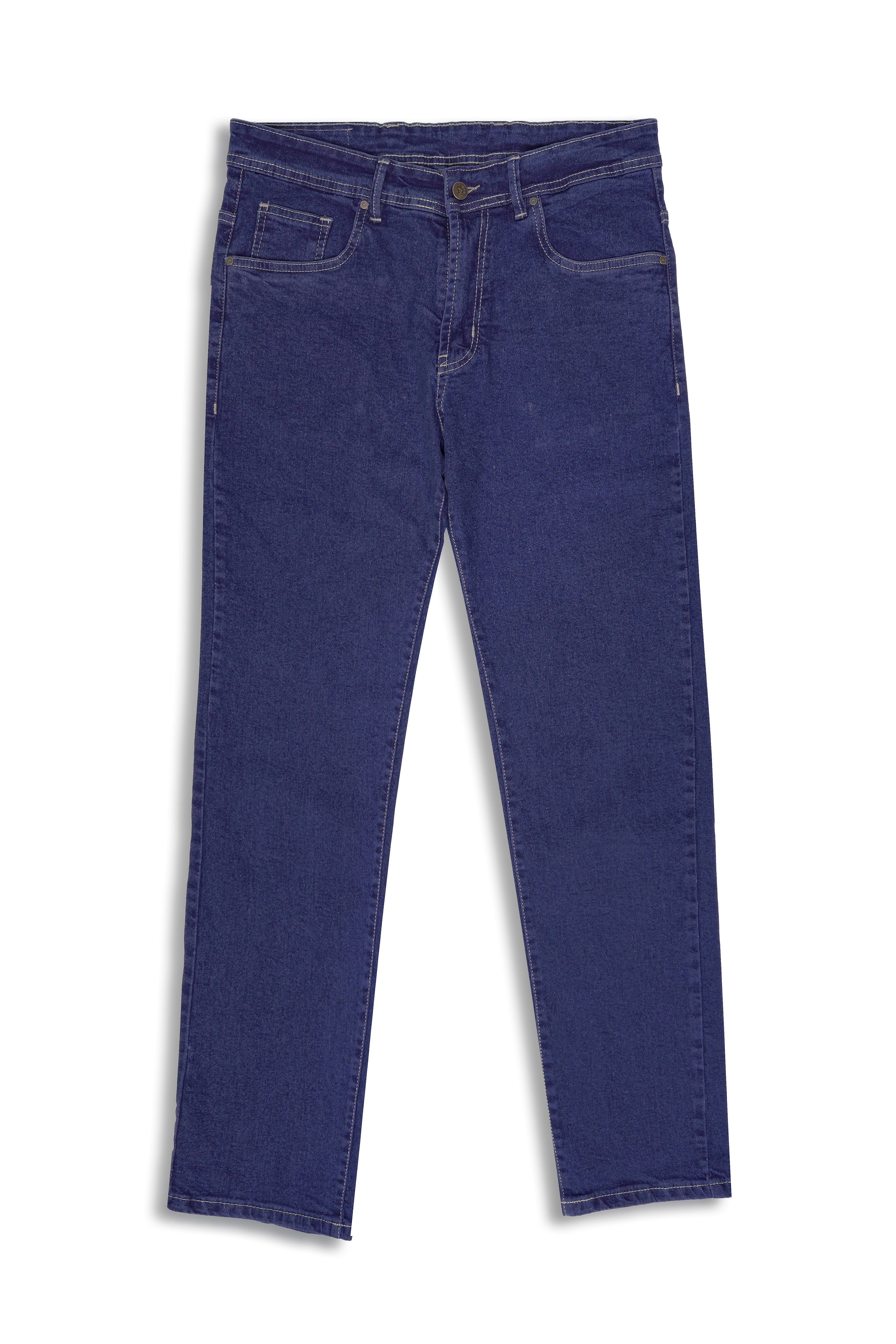 Mid Blue Relax Fit Denim Jeans