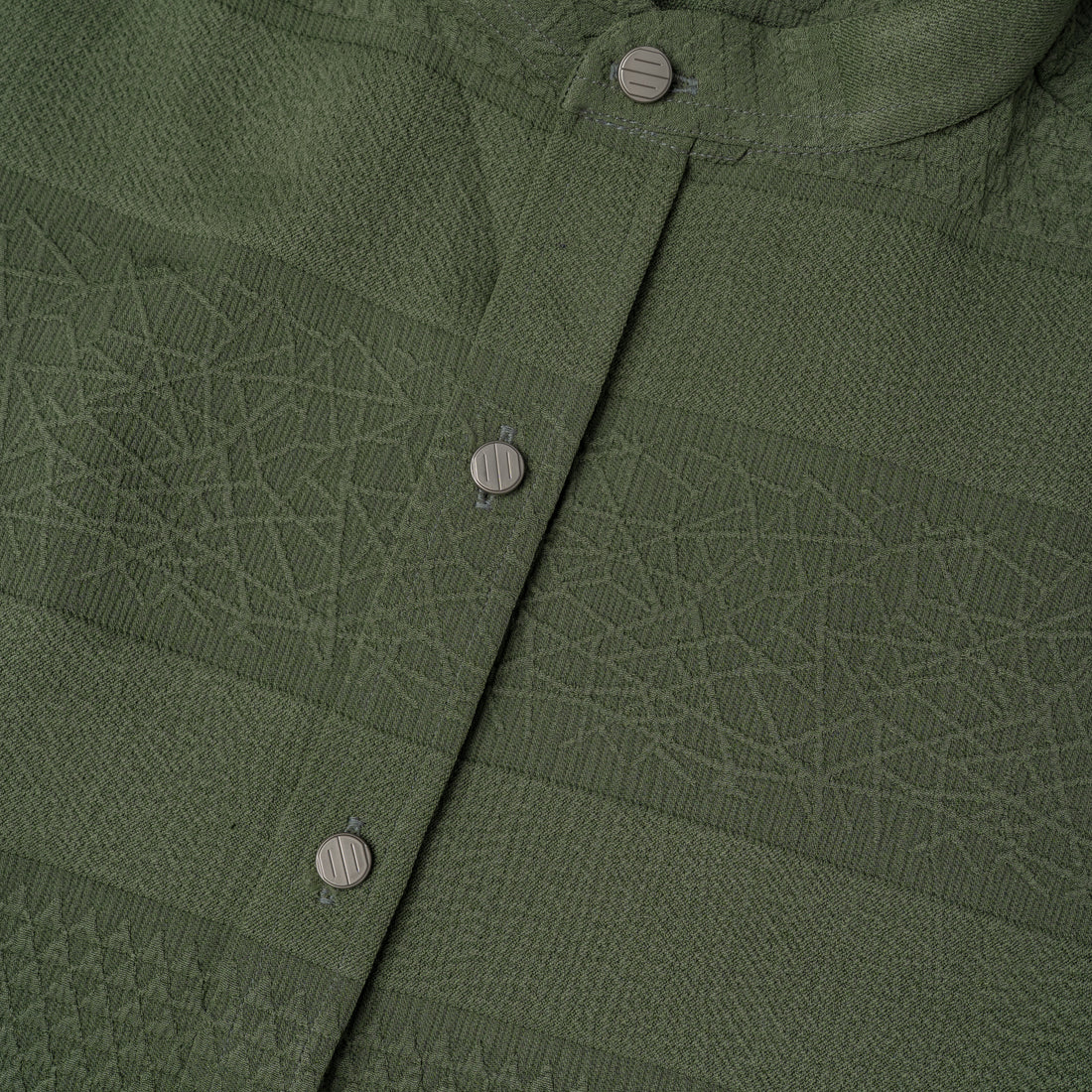 Axis Green Mandarin Collar Shirt