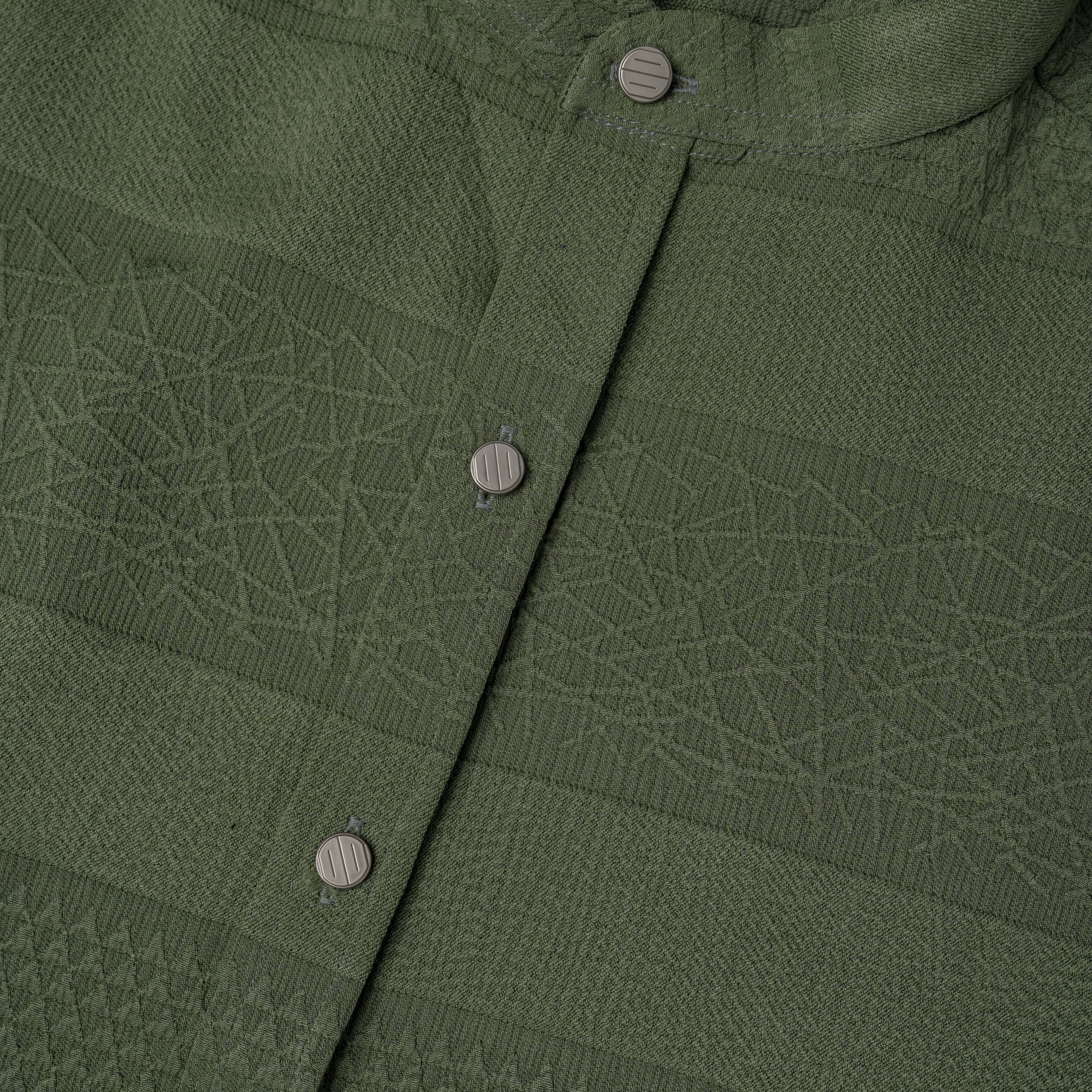 Axis Green Mandarin Collar Shirt