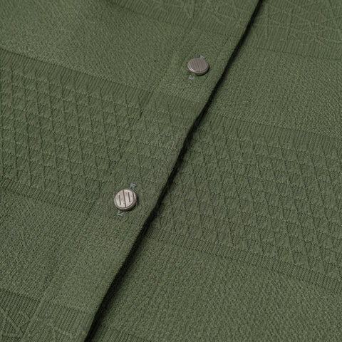 Axis Green Mandarin Collar Shirt