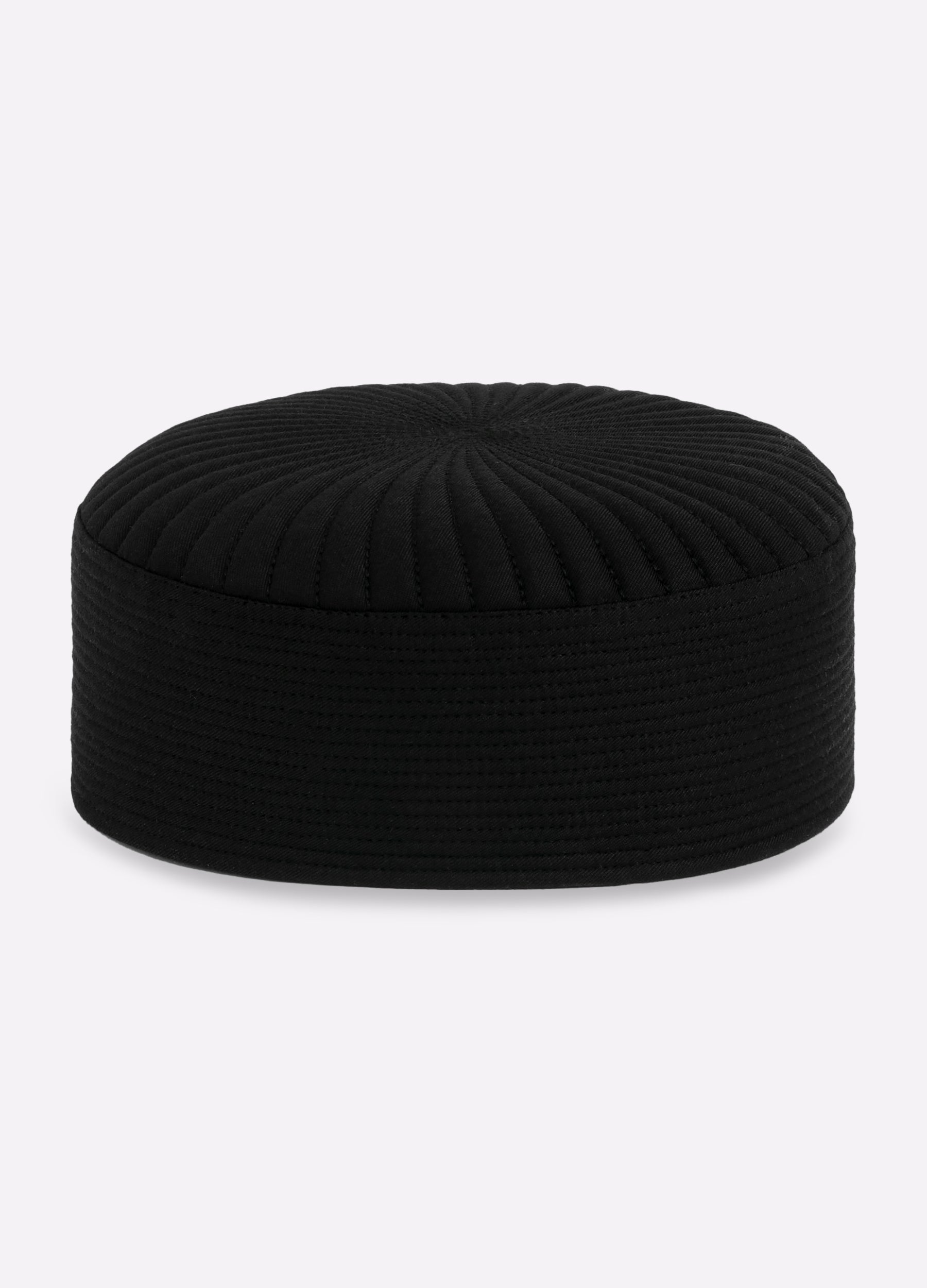 Classic Black Blended Men Cap