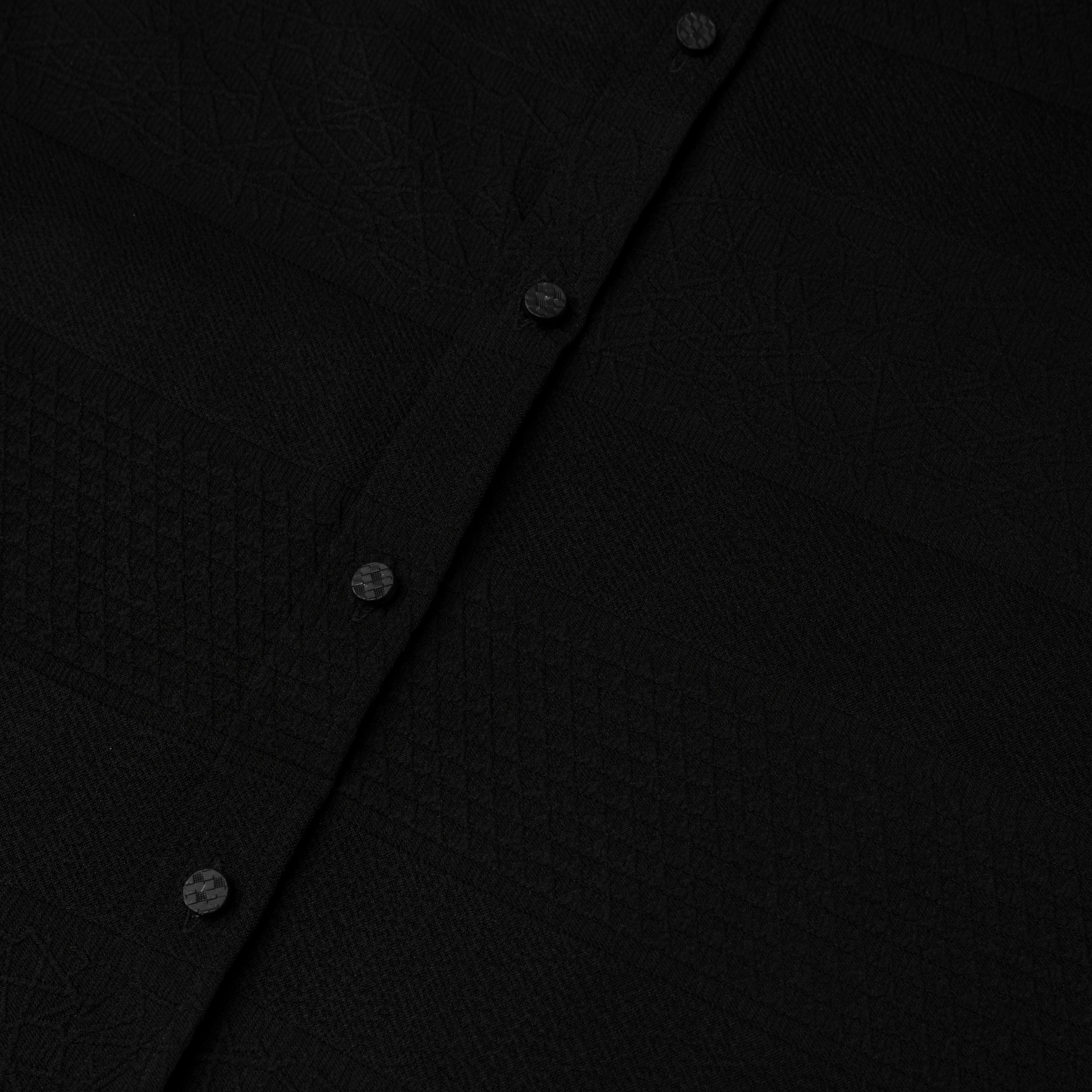 Axis Black Mandarin Collar Shirt