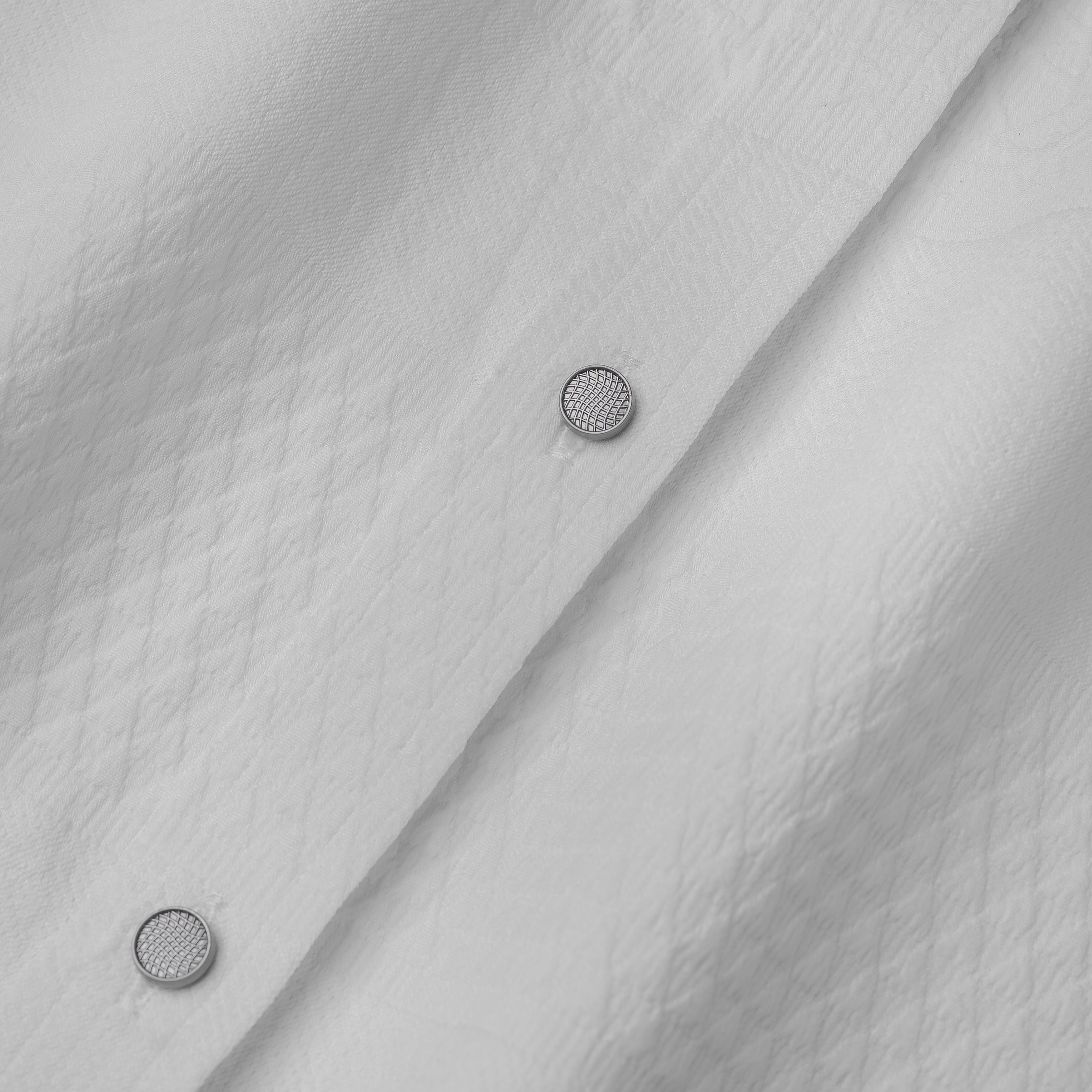 Axis White Mandarin Collar Shirt