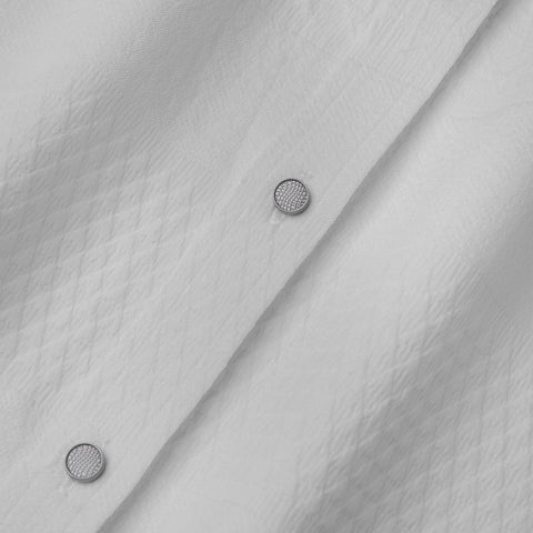 Axis White Mandarin Collar Shirt