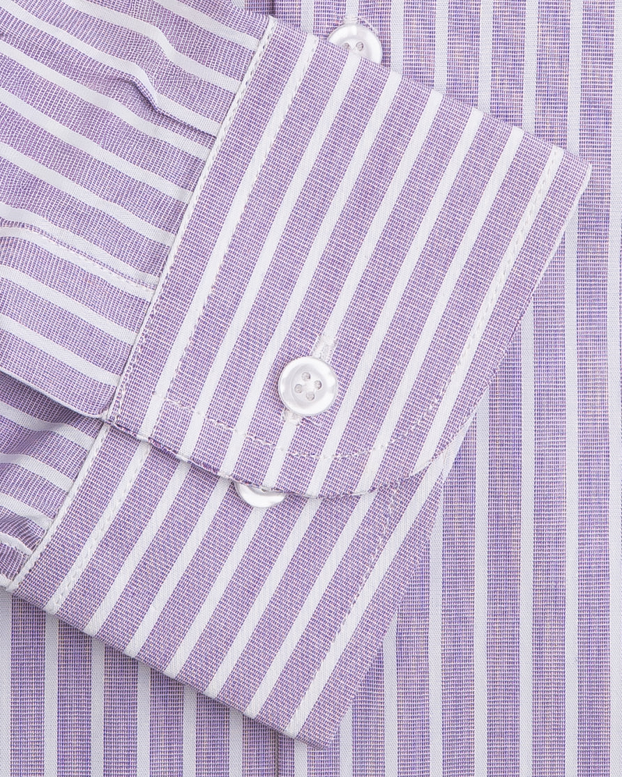 Lavender Striped Men's Shirt