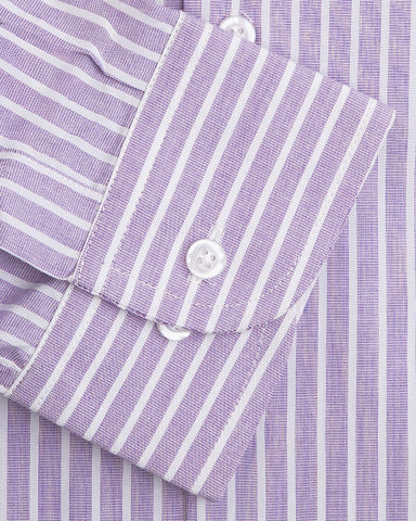 Lavender Striped Men's Shirt