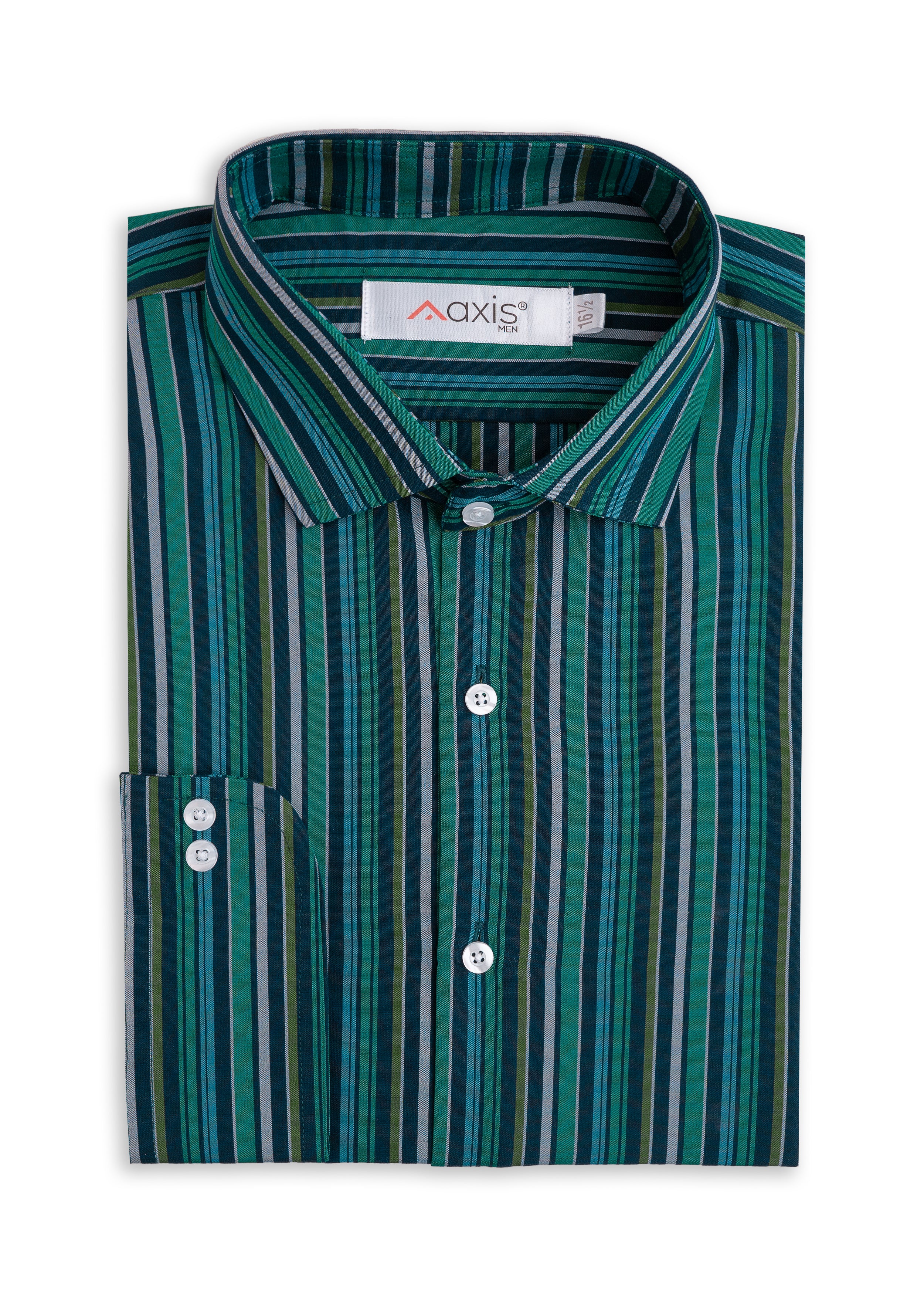 Emerald Stripes Men's Shirt