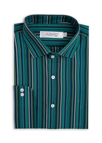 Emerald Stripes Men's Shirt