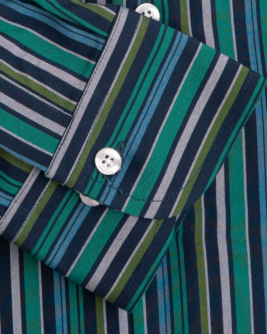 Emerald Stripes Men's Shirt