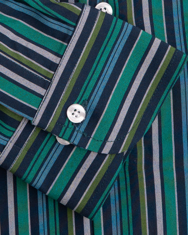 Emerald Stripes Men's Shirt