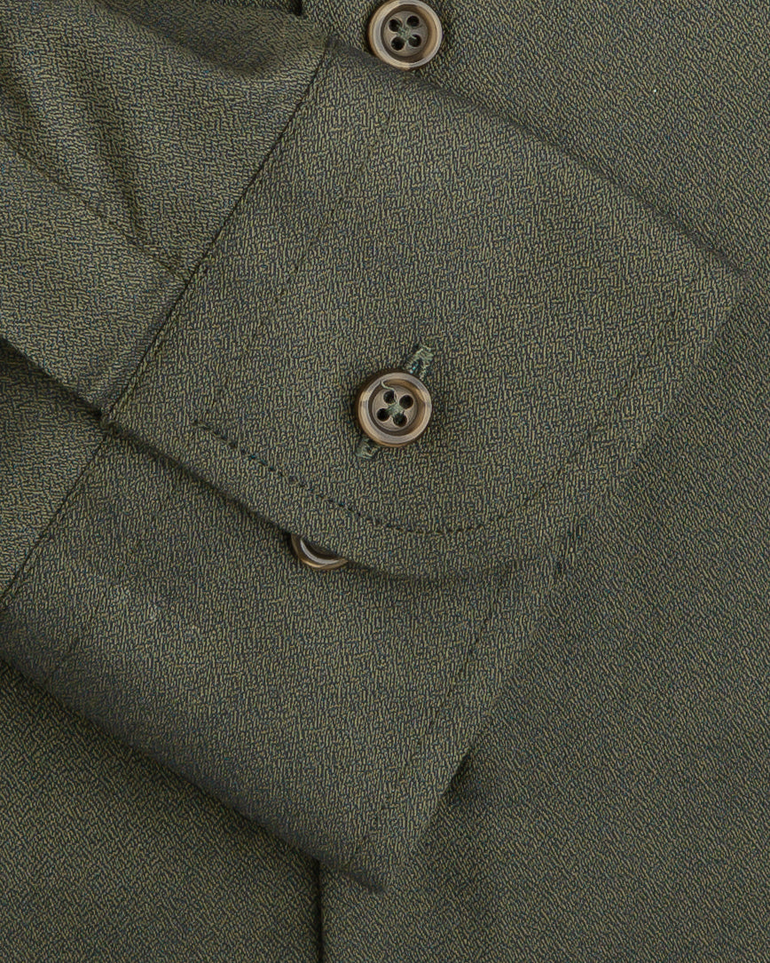 Olive Textured Men's Shirt