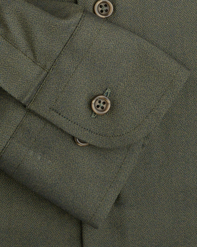 Olive Textured Men's Shirt