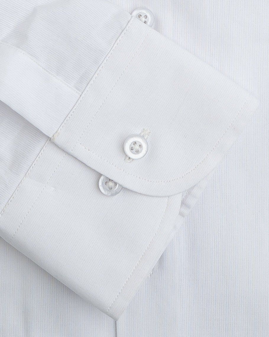 Classic White Textured Shirt
