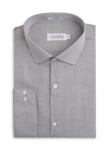 Ash Gray Textured Men's Shirt