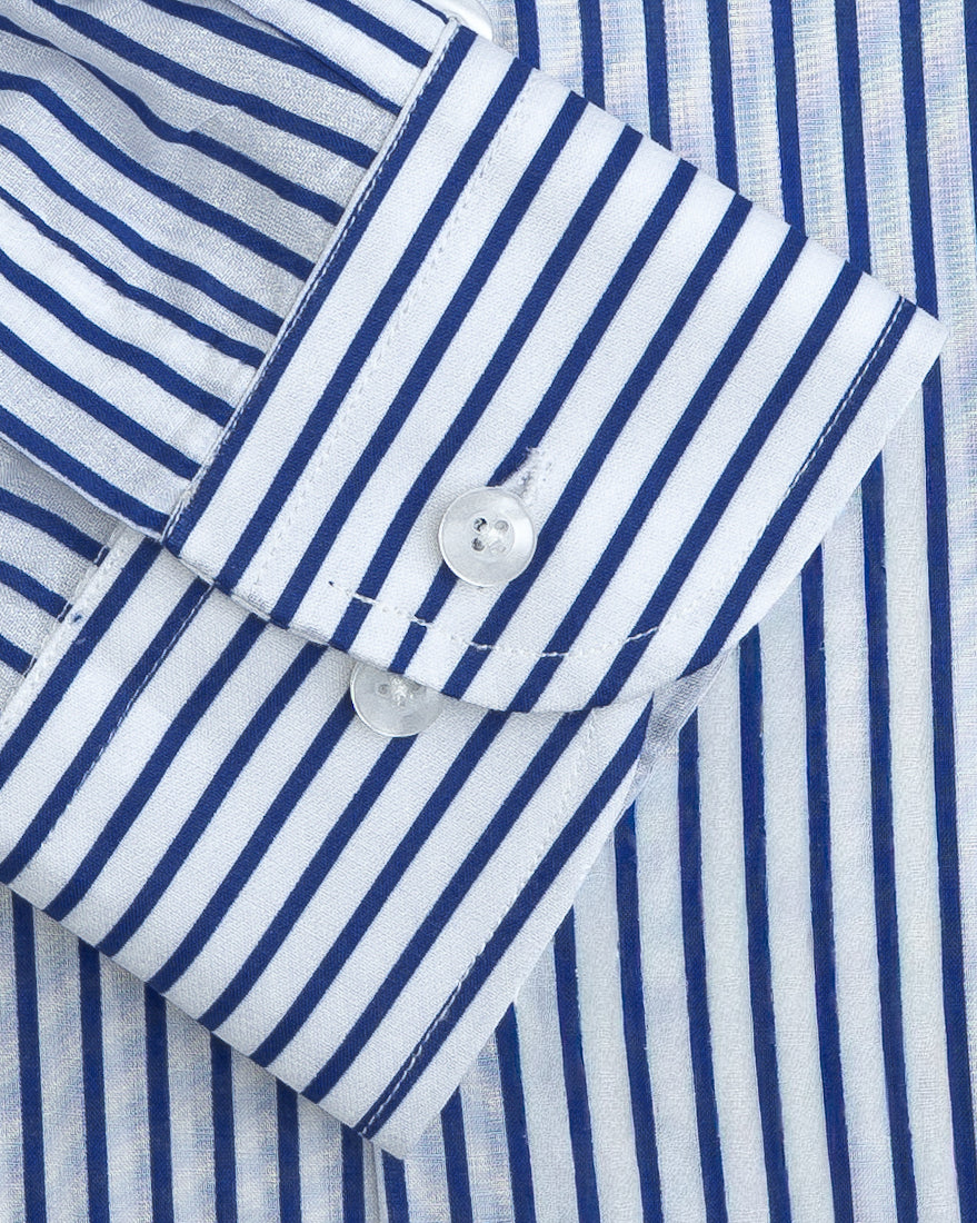 Navy Stripe Men's Shirt