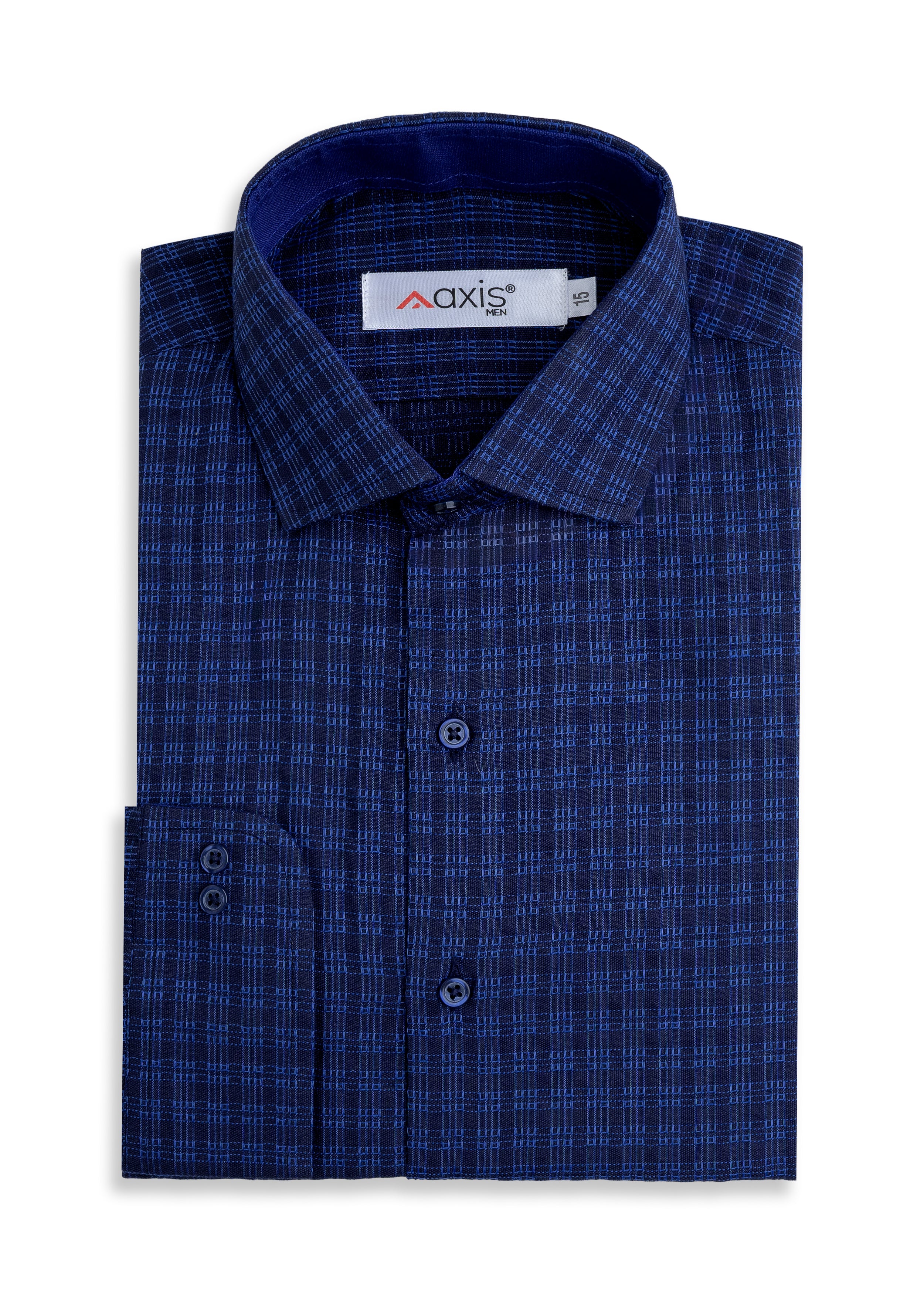 Royal Navy Check Formal Shirt