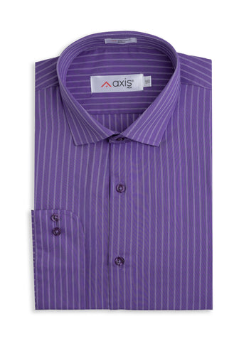 Premium Purple Striped Formal Shirt