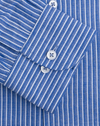 Smart Blue Stripe Business Shirt