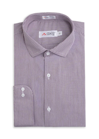 Maroon Micro Stripe Formal Shirt