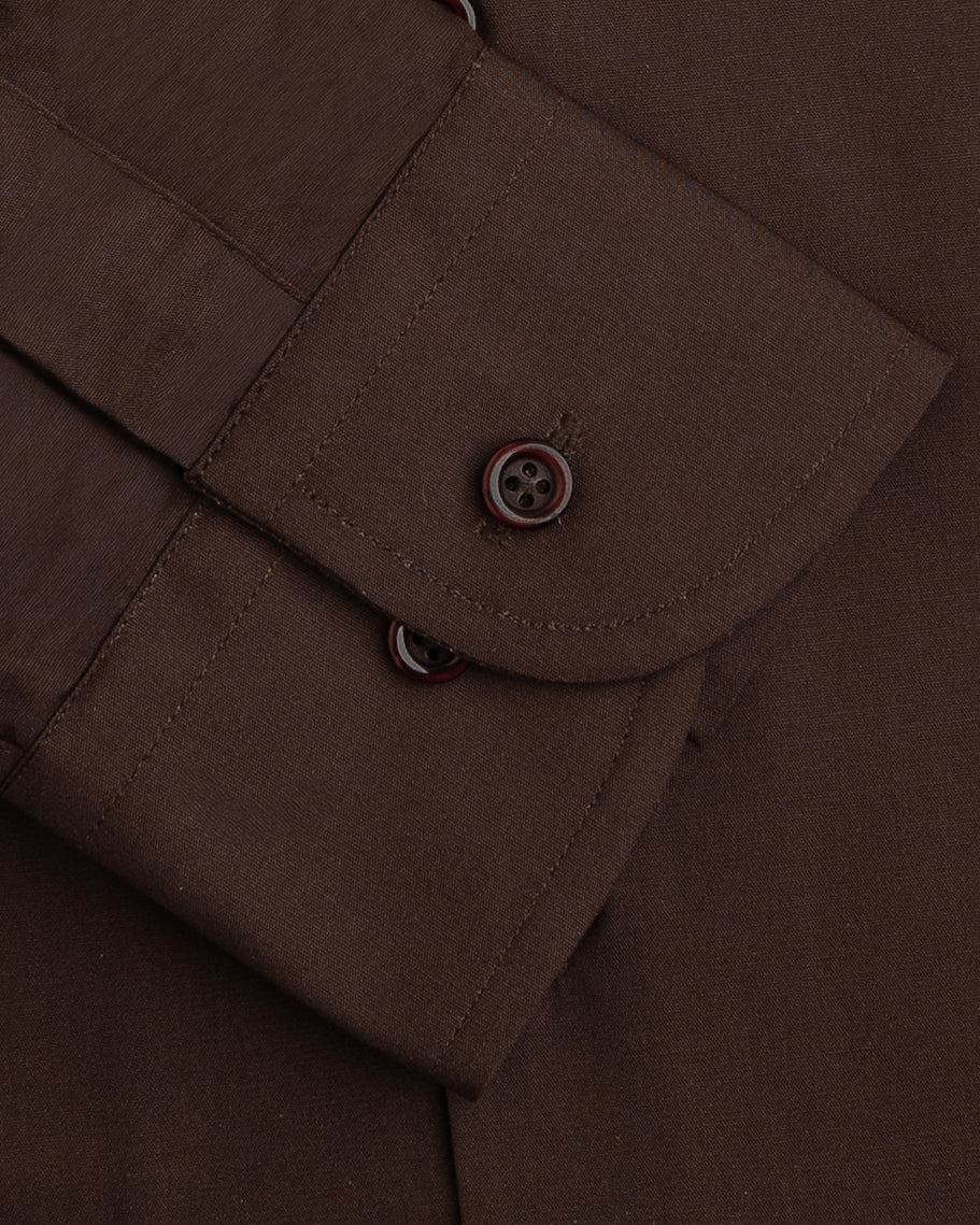 Classic Brown Formal Shirt