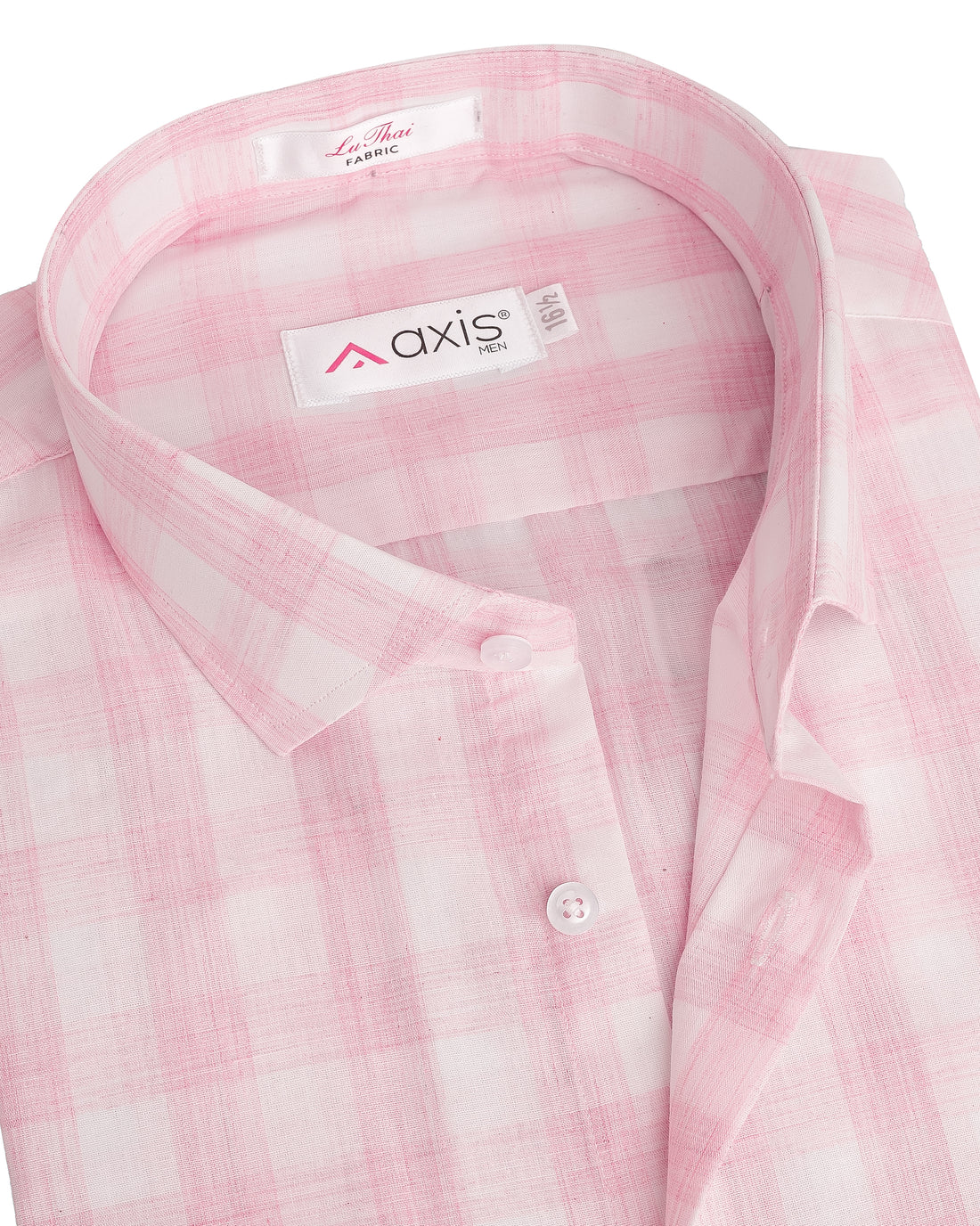 Elegant Pink Check Formal Shirt