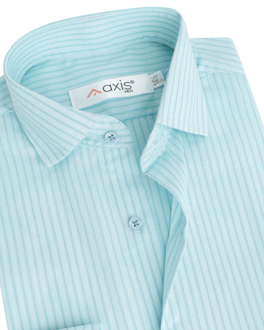 Blue Mist Striped Men's Shirt