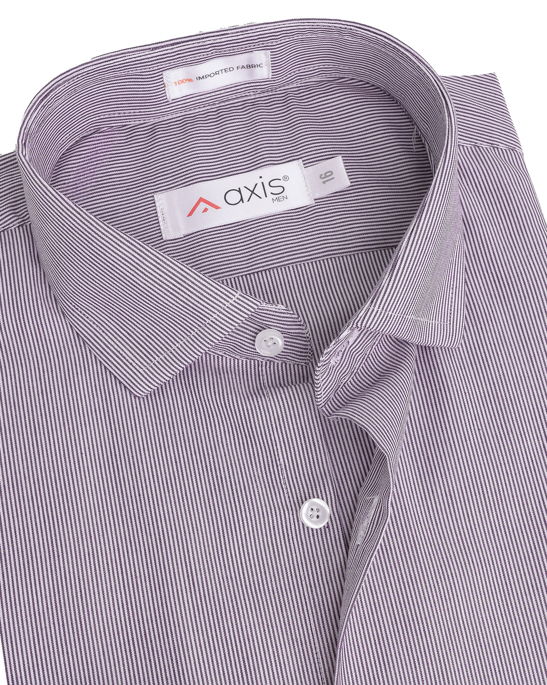 Maroon Micro Stripe Formal Shirt