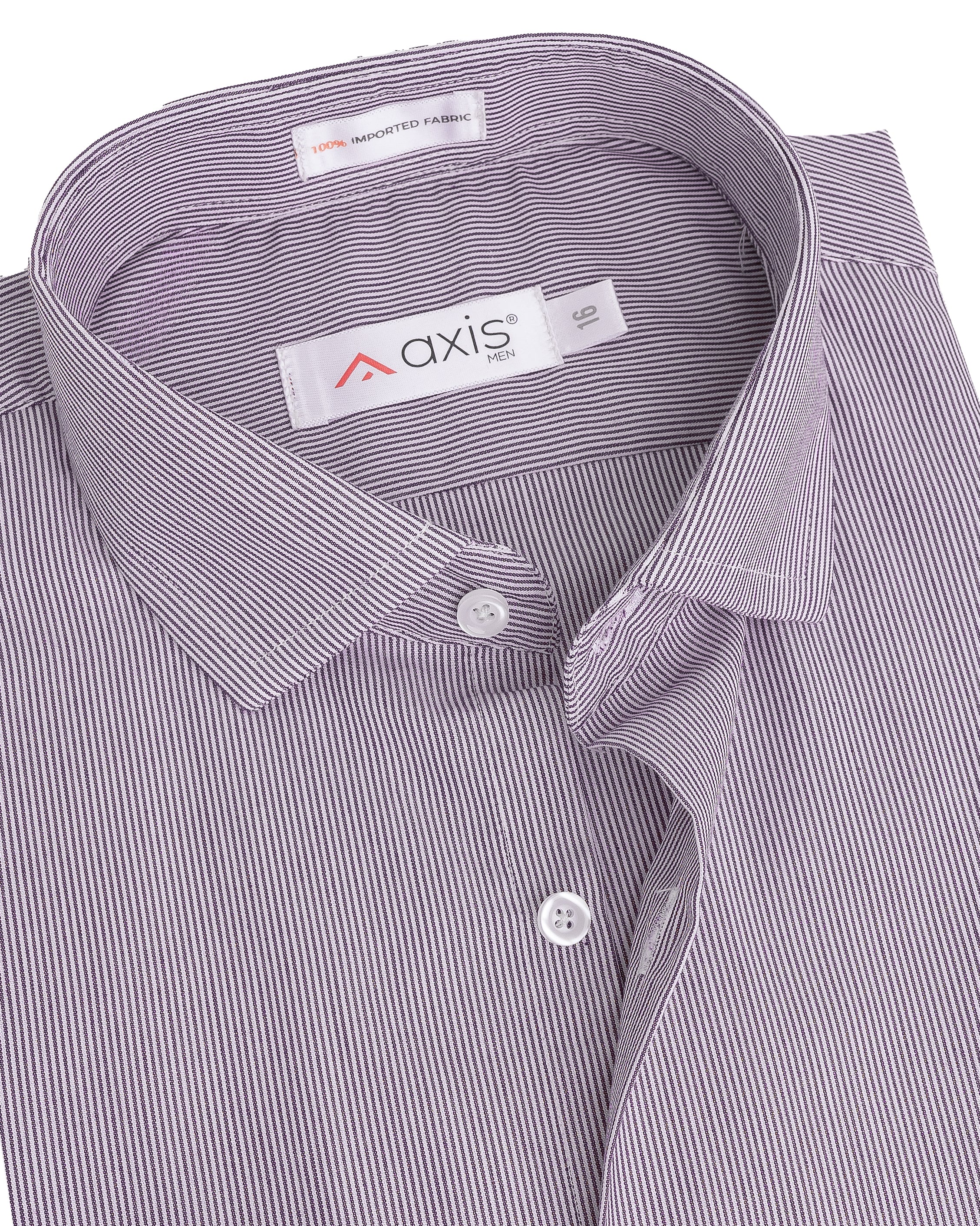 Maroon Micro Stripe Formal Shirt