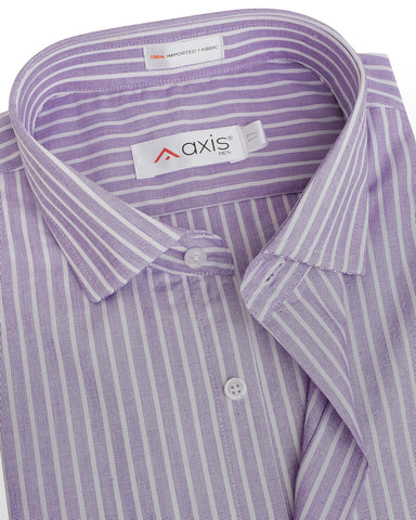 Lavender Striped Men's Shirt