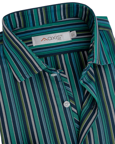 Emerald Stripes Men's Shirt