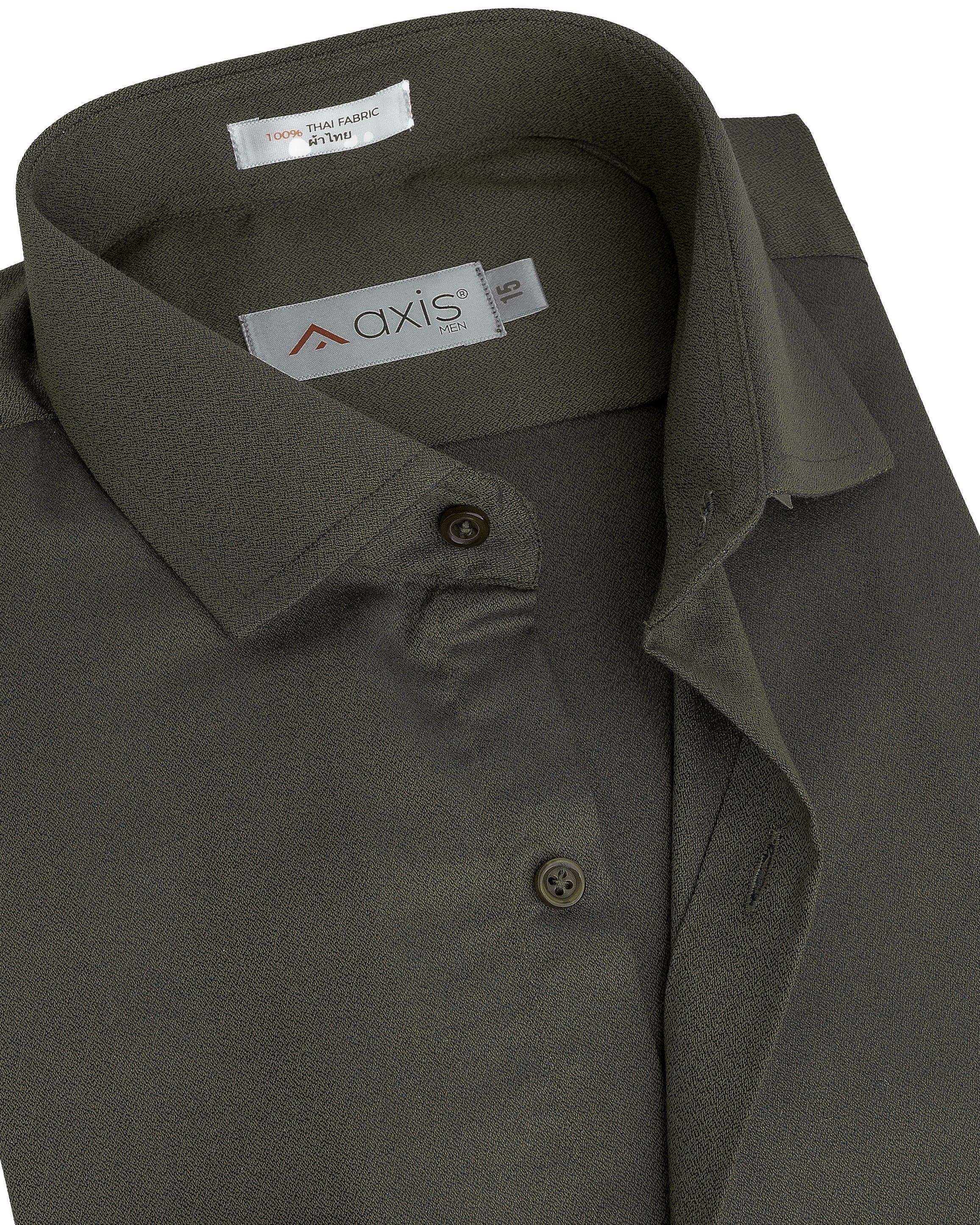Olive Textured Men's Shirt