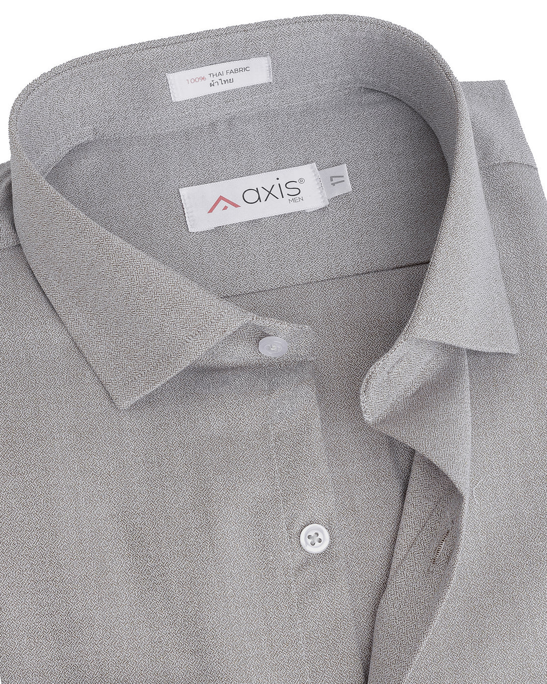Ash Gray Textured Men's Shirt